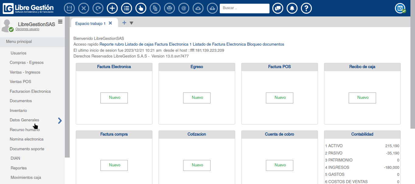 en este gif te explicamos como generar un reporte de cuenta de bancos en el menú.
